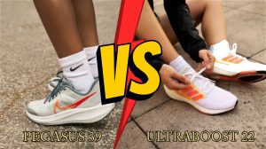 So sánh giày chạy bộ: Nike Pegasus 39 vs Adidas Ultraboost 22