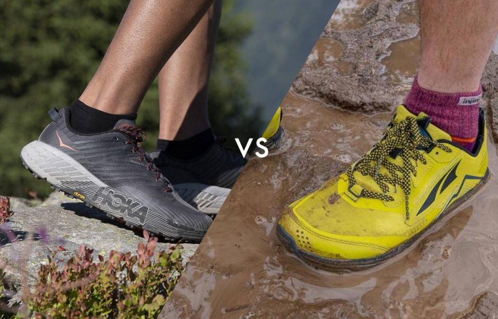 So sánh giày chạy trail Altra Lone Peak 5 vs Hoka Speedgoat 4